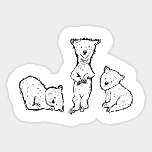 The tree polarbears Sticker